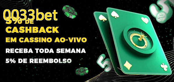 Promoções do cassino ao Vivo 0033bet